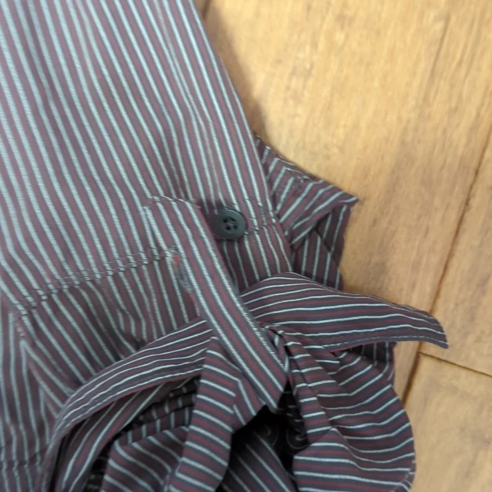 The North Face Long Sleeve Striped Vented Button Down Shirt Size Large